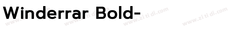 Winderrar Bold字体转换